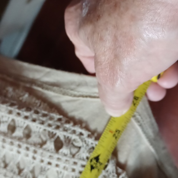 Naif Womans Crochet Lined Tan Top  2XL - Picture 7 of 9